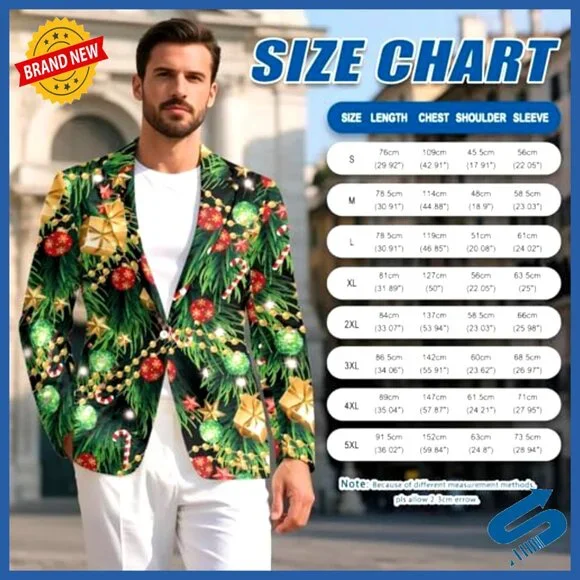 Men's Slim Fit Blazer Lightweight Polyester One Button Sport Coat